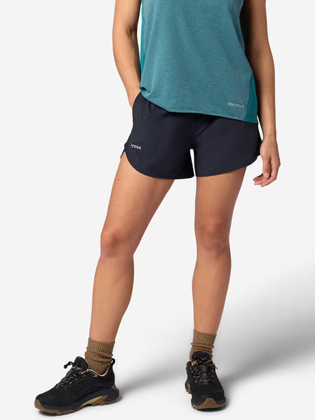 Marmot Womens Upbeat Short 4in Black