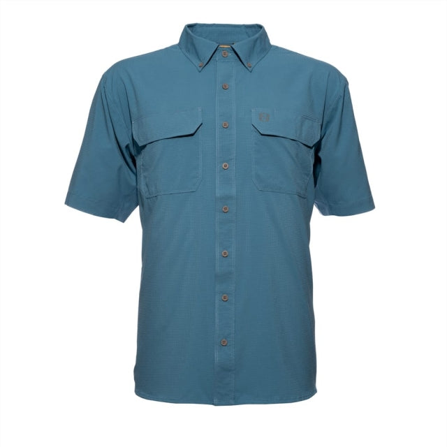 Noble Outfitters Fullflexx Cool Flow Short Sleeve Shirt Grey Blue