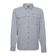 Noble Outfitters Fullflexx Cool Flow Long Sleeve Shirt Pacific Blue Plaid
