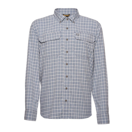 Noble Outfitters Fullflexx Cool Flow Long Sleeve Shirt Pacific Blue Plaid