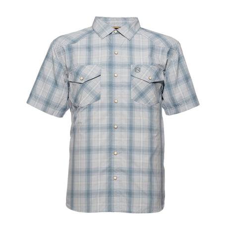 Noble Outfitters Fullflexx Cool Flow Western Snap Front Short Sleeve Shirt Tahoe Plaid