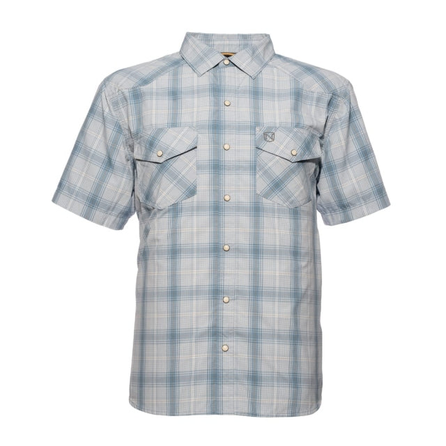 Noble Outfitters Fullflexx Cool Flow Western Snap Front Short Sleeve Shirt Tahoe Plaid