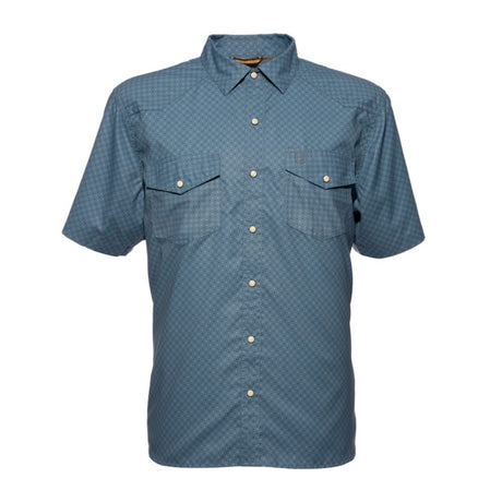Noble Outfitters Fullflexx Cool Flow Western Snap Front Short Sleeve Shirt Diamond Tahoe
