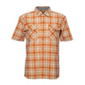 Noble Outfitters Fullflexx Snap Front Short Sleeve Shirt Straw/Tundra Brick Plaid