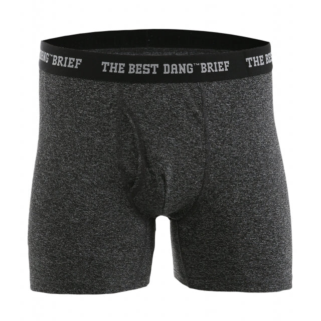 Noble Outfitters The Best Dang Performance 5‚äù Brief - 2 Pack Charcoal Heather & Black