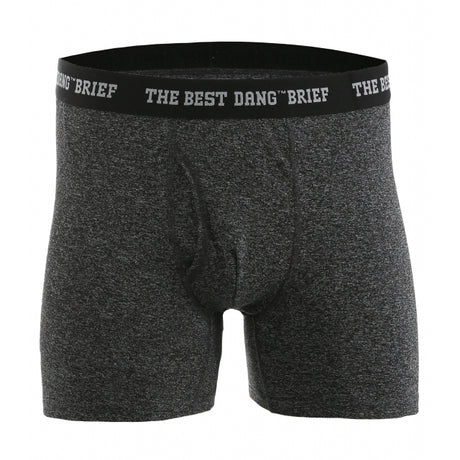 Noble Outfitters The Best Dang Performance 5‚äù Brief - 2 Pack Charcoal Heather & Black