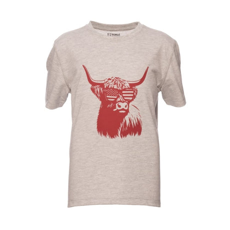 Noble Outfitters The Best Darn Short Sleeve Graphic Tee Heather Grey/Cow