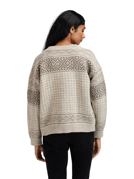 Dale Of Norway Womens Hannah Cardigan Vansugar/nutmg/birch