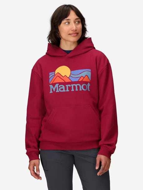 Marmot Womens Coastal Hoody Red mulberry