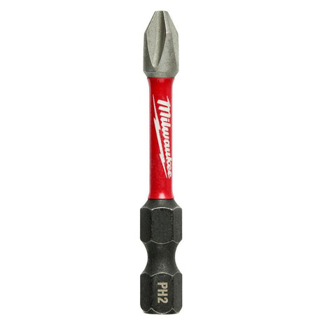 Milwaukee Shockwave 2 In. Impact Phillips #2 Power Bits (5 Pk)