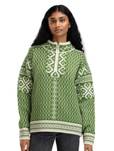 Dale Of Norway Womens Leknes Sweater Sprggrn/offwht/sndml