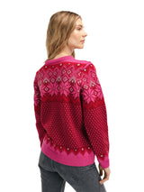 Dale Of Norway Womens Vilja Sweater Redrose allium rasp