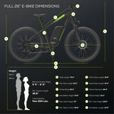 Greenworks 80V VENTURE Series 26-inch Fat Tire Electric Mountain Bike