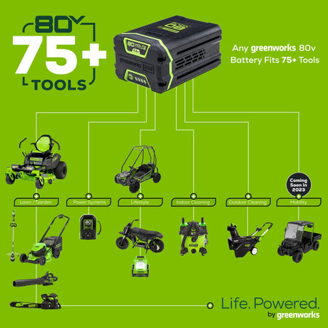 Green works 80V Two Stage Electric Snow Blower