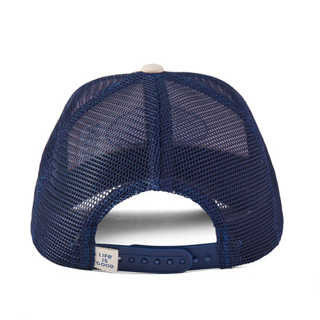 Life Is Good Adult LIG Oval Trucker - Birch White