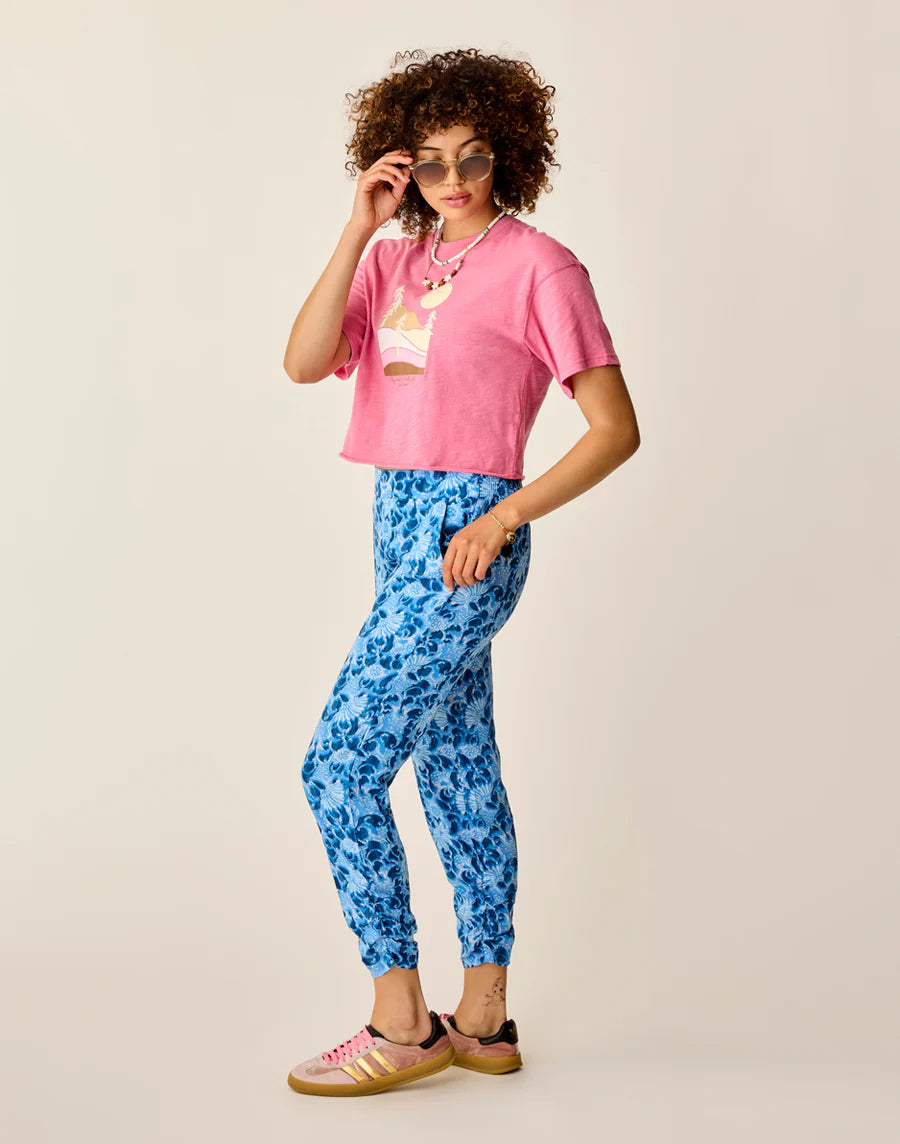Carve Designs Avery Beach Pant - Navy Floral
