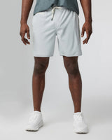 Vuori Banks Short - Sky Grey Linen Texture