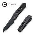 Civivi Vision Fg Knife, Black G10/black Blk/blk