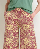 Toad & Co Chaka Wide Leg Pant - Purple Agate Garden Print