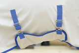 WeatherBeeta ComFiTec Airflow Detach-A-Neck Fly Sheet - Grey / Blue