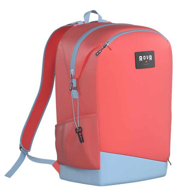 Rovr Products Travelr Backpack Cooler, 24l, Coral Coral