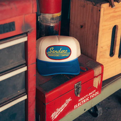 Sendero Provisions Country Store Hat - Cream / Blue