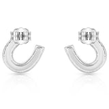 Montana Silversmiths Crystal Clear Stuck On Luck Post Earrings
