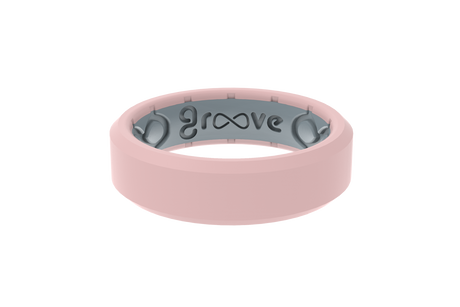 Groove Life Womens Thin Edge Ring Rose quartz