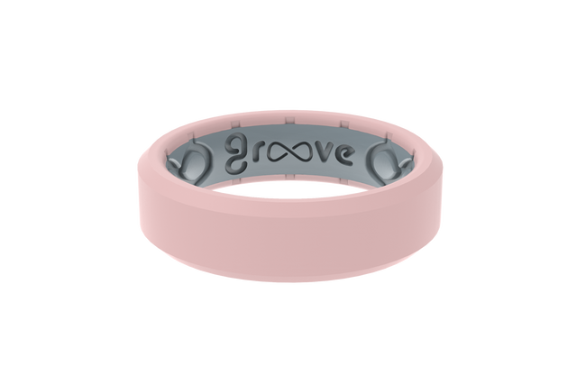 Groove Life Womens Thin Edge Ring Rose quartz