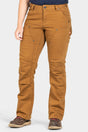 Dovetail Workwear Britt Utility Thermal Pant - Saddle Brown Stretch Denim Saddle Brown / 30"