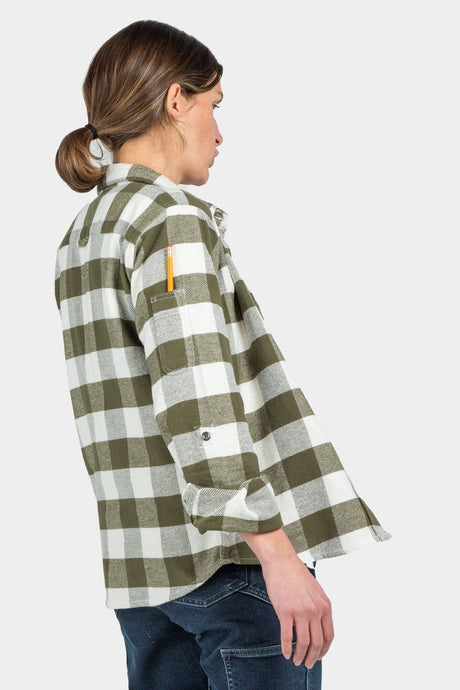 Dovetail Workwear Givens Workshirt - Chunky Buffalo Flannel Green