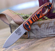 Esee Xancudo S35vn Knife, Orange-black G10/stonewash Orng blk g10