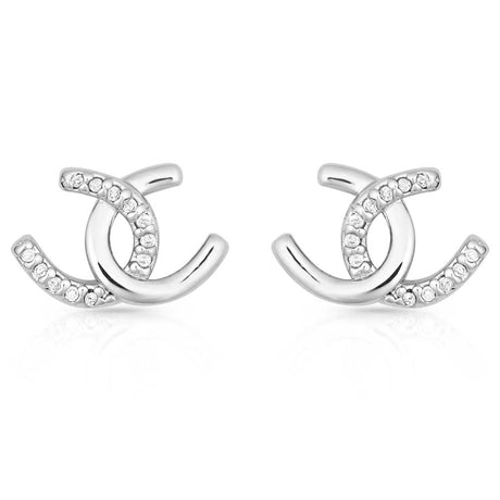 Montana Silversmiths Horseshoe Happiness Post Earrings