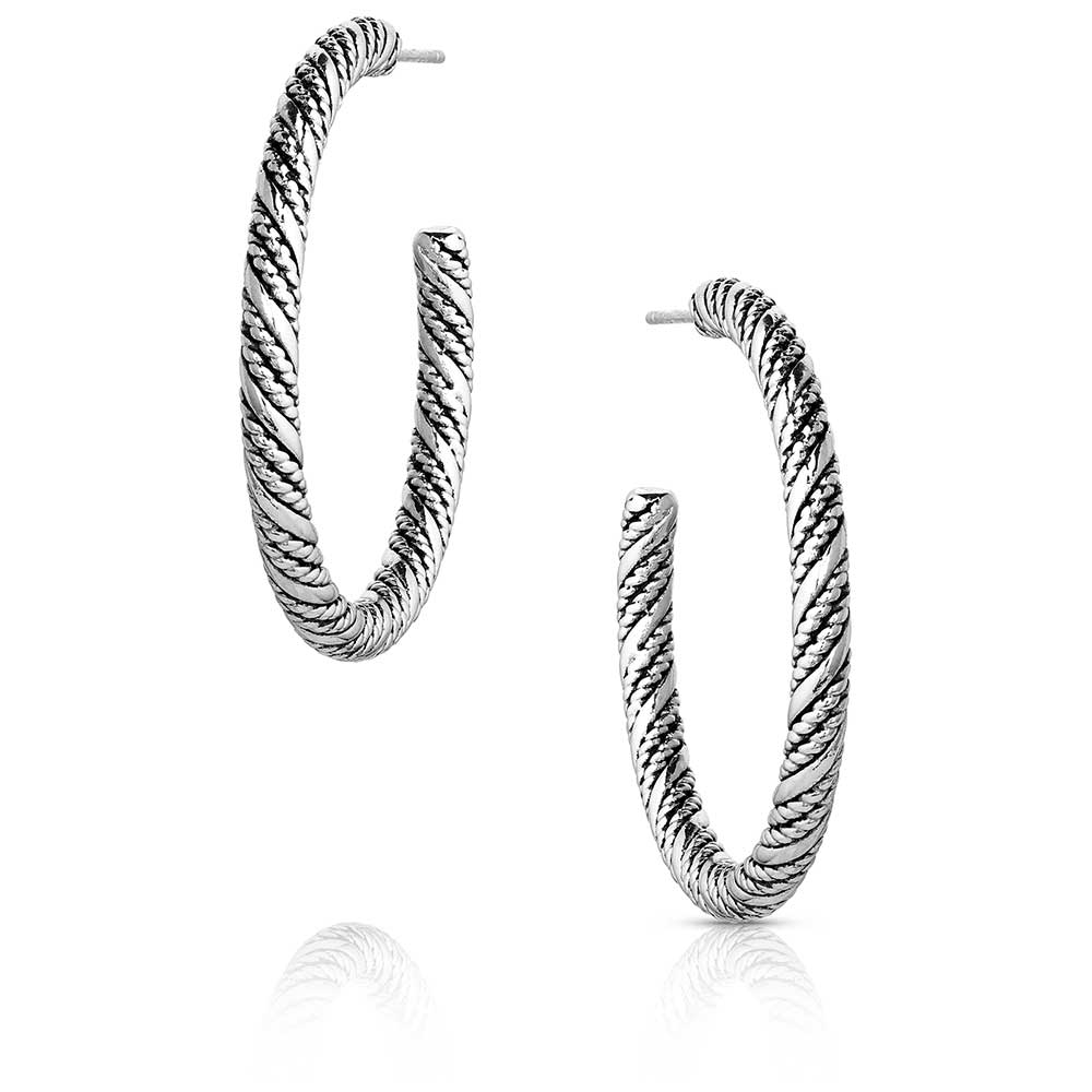 Montana Silversmiths Subtle Style Hoop Earrings