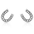 Montana Silversmiths Crystal Clear Stuck On Luck Post Earrings