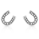 Montana Silversmiths Crystal Clear Stuck On Luck Post Earrings