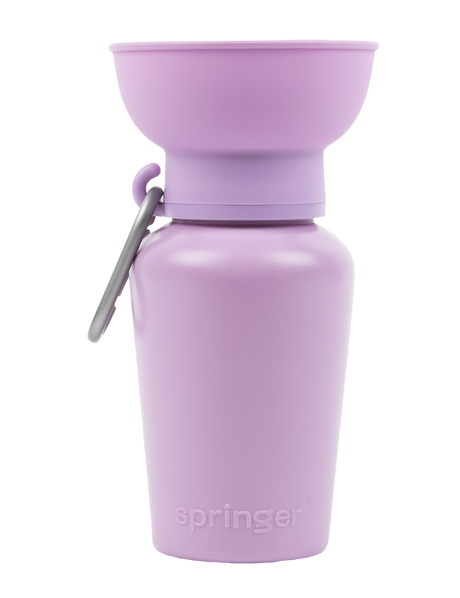 Springer Pets Flip Dog Travel Bottle 20oz - Lilac Lilac
