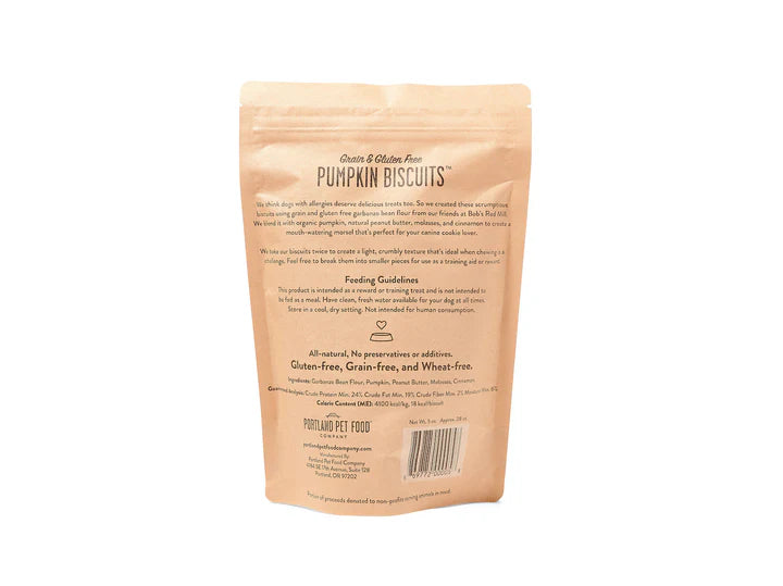 Portland Pet Food Grain & Gluten-Free Pumpkin Biscuits Dog Treats - 5oz