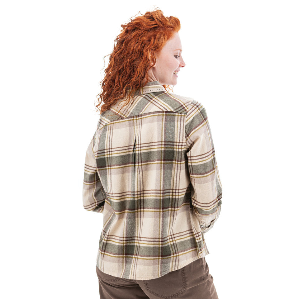 Aventura Womens Frost Flannel Shirt Egret