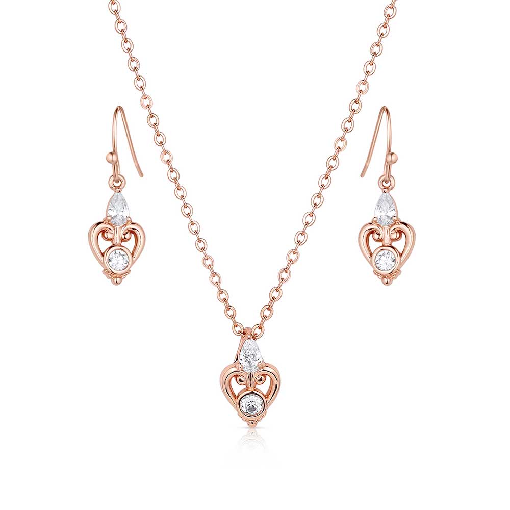 Montana Silversmiths Elegant Embrace Crystal Jewelry Set