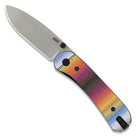 Knafs Lander 1 Knife, Mexican Blanket/gray Blade Mxcn blnkt/gray