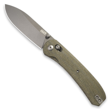 Knafs Lander 2 Pocket Knife, Moondust Micarta/stonewashed Blade Moondust micarta/ss