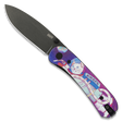 Knafs Lander 1 Knife, Kitty Cosmo G10/black Blade Kitty cosmo/blk