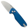 Knafs O.c.t Pocket Knife, Blue Aluminum/satin Blade Blue/ss