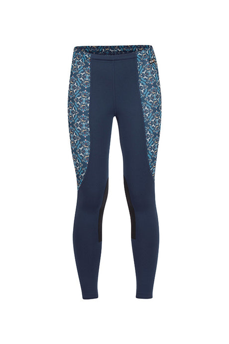Kerrits Equestrian Apparel Kids Performance Knee Patch Riding Tight Indigo Horsing Around