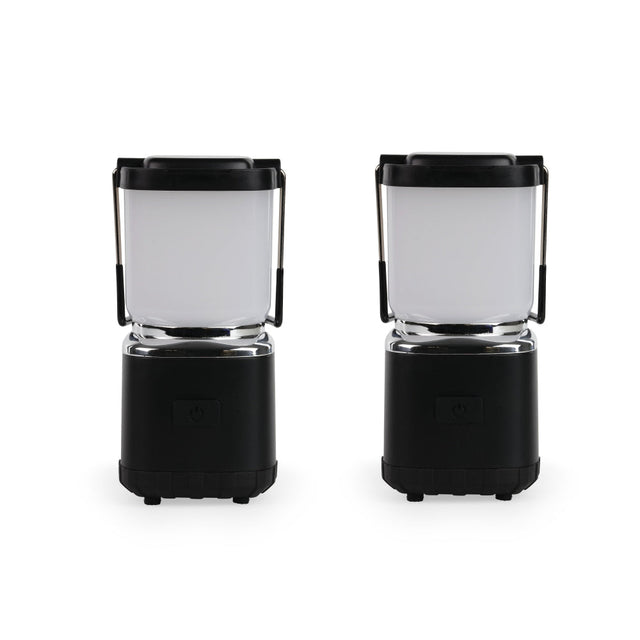 Luxpro Rechargeable Mini Lantern, Black/300 Lumens Black