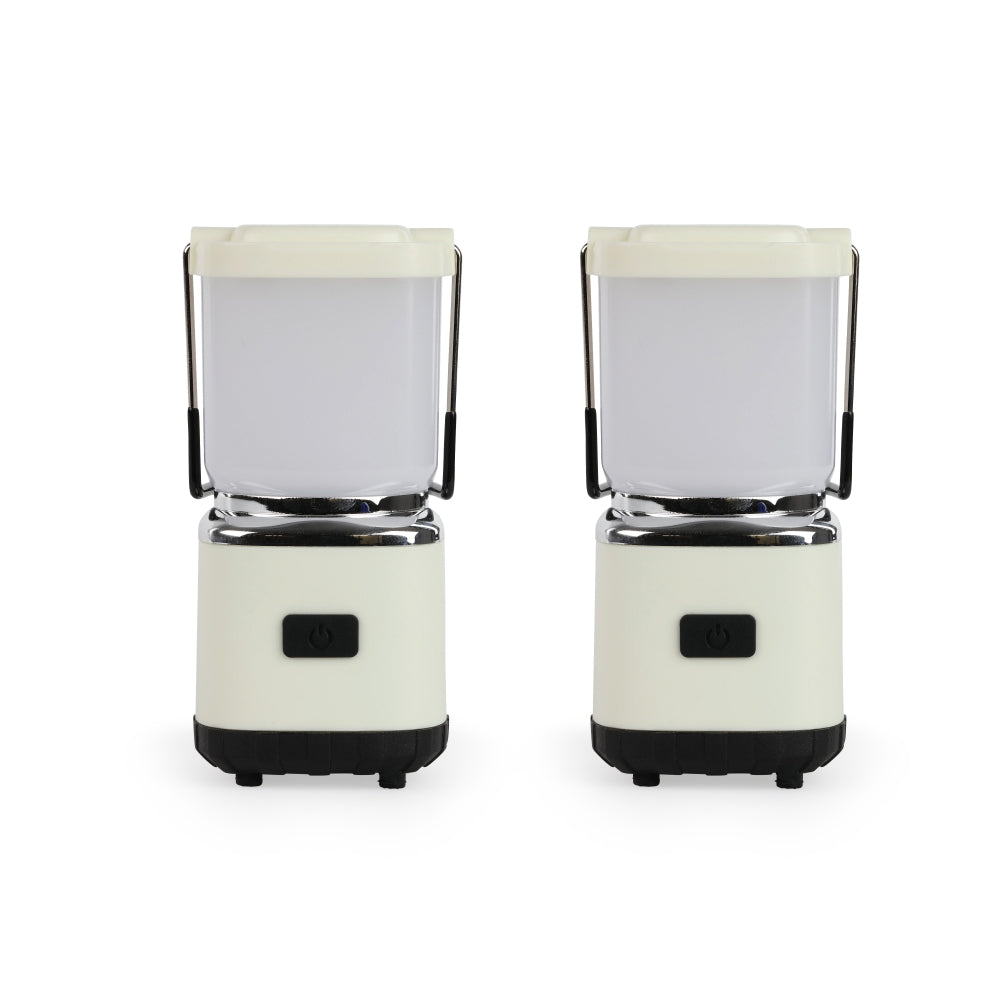 Luxpro Rechargeable Mini Lantern, Beige/300 Lumens Beige