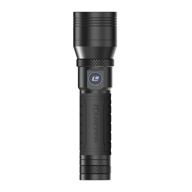 Luxpro Focus Dual Rechargeable Flashlight, Black/1250 Lumens Black