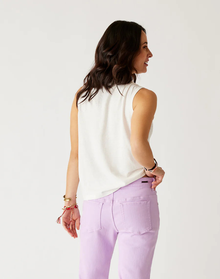 Carve Designs Larisa Hemp Tank - Cloud