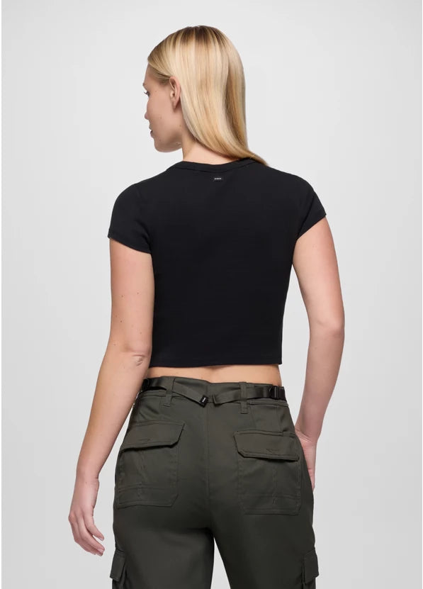 Prana Lotus Short Sleeve Tee - Black